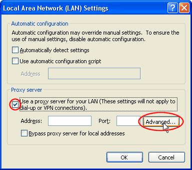 LAN settings